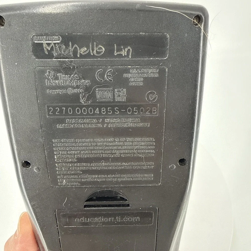 Graphing Calculator With Cover, Texas Instruments TI-83 Plus For Parts Or Repair